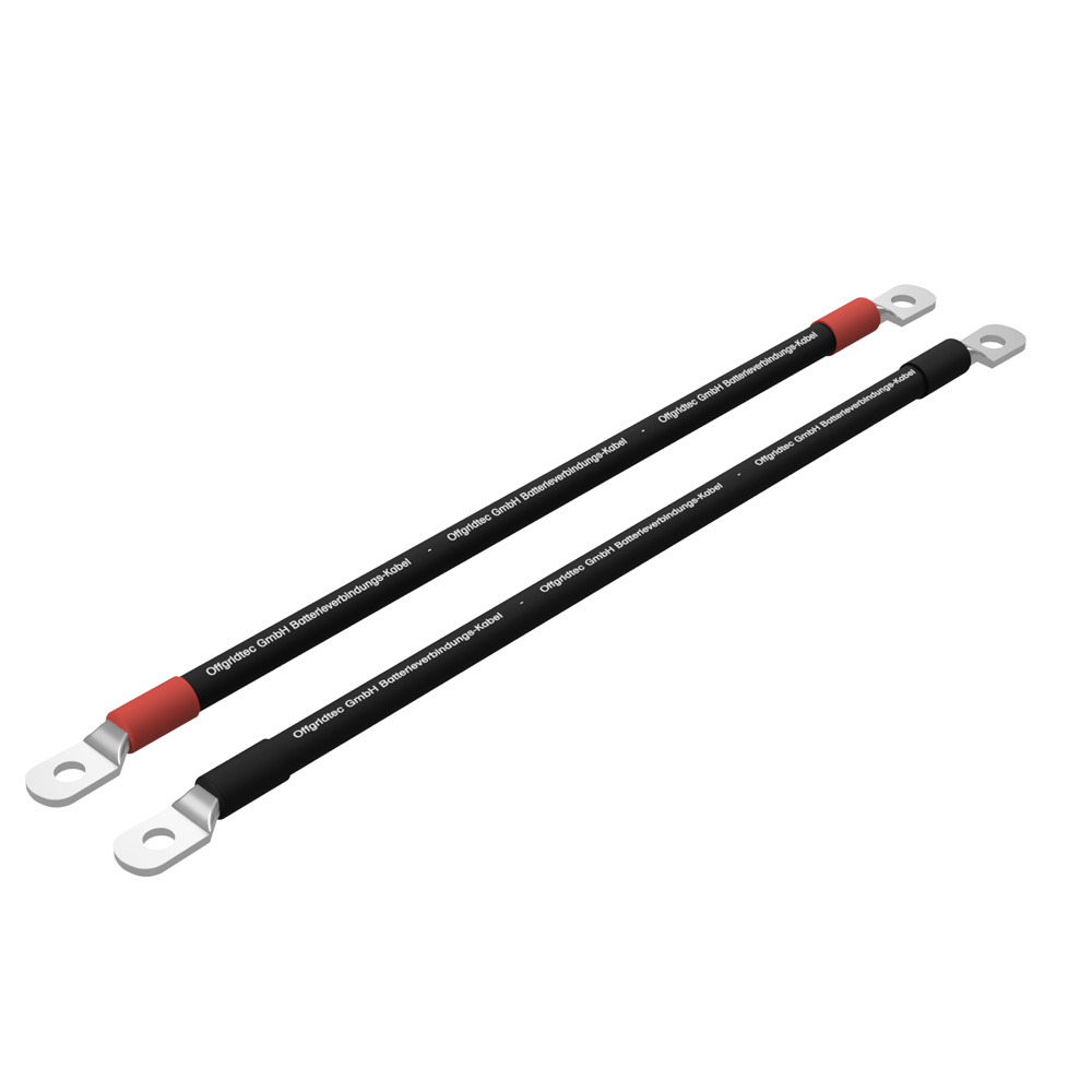 Wattschmiede® 2m Batteriekabel 50mm² beidseitig M10 Ösen