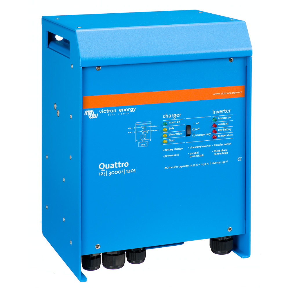 Victron Quattro 12/5000/220 12V 230V 4000W Sinus Wandler 220A Batterielader