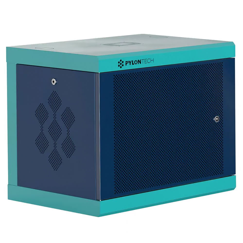 Pylontech 1x US3000C LiFePO4 Batterie 3,5kWh mit Wechselrichter-Anschlusskabelset und Batterieschrank