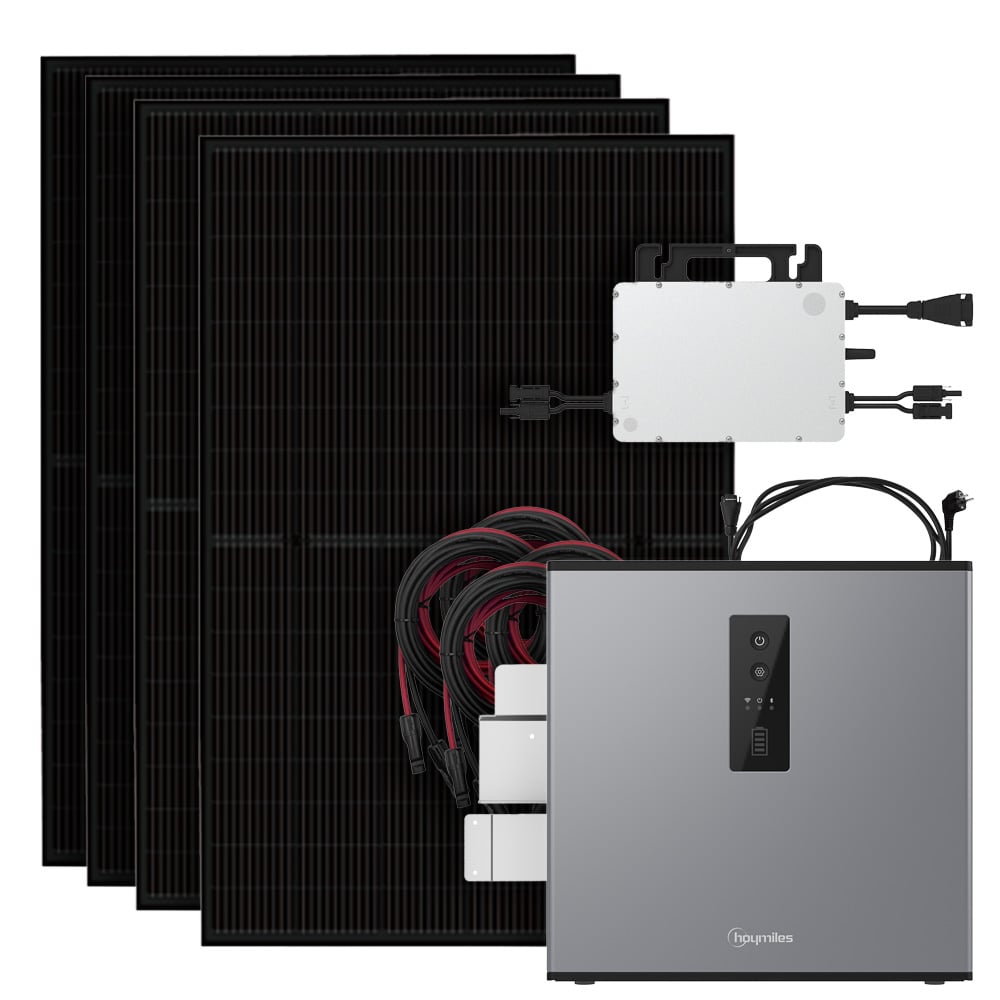 1800W Balkonkraftwerk mit Hoymiles MS-A2 Speichersystem & HMS-1600-4T