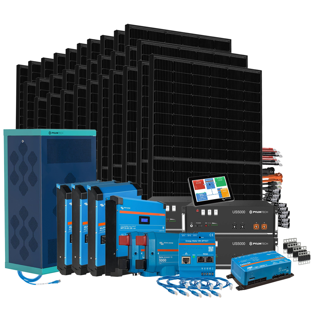 Wattschmiede HomePremium M USV Solaranlage 13500Wp US5000 19,2kWh 3-phasig mit Stromzähler