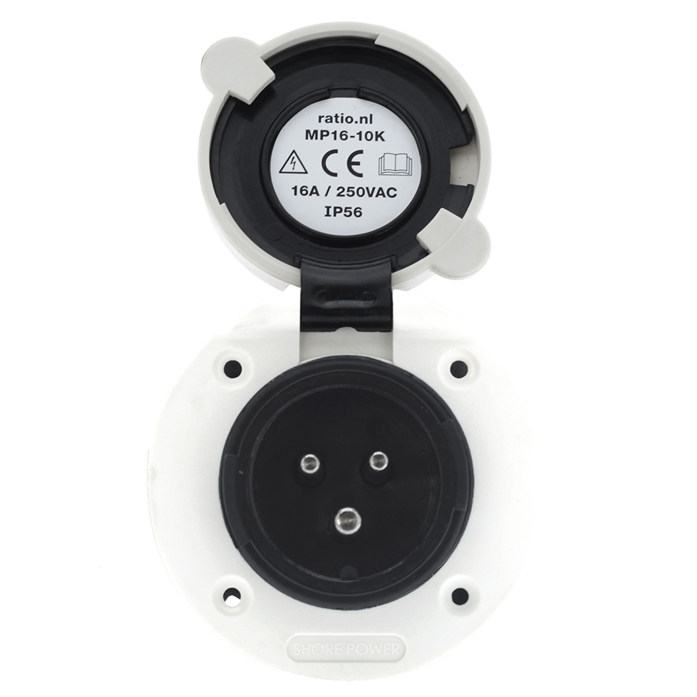 Victron 16A Polyamid Einbau-Steckdose Boot Wohnmobil Yacht