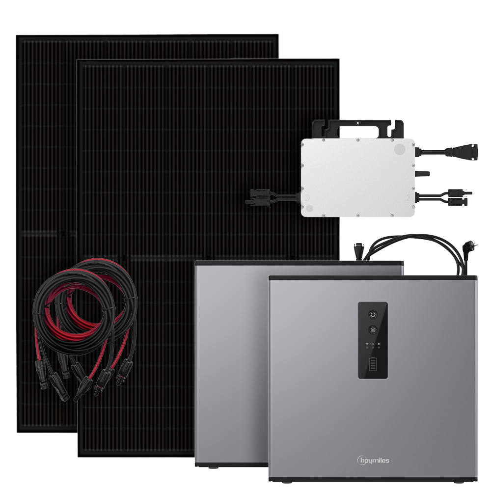 900W Balkonkraftwerk mit 4,48kWh Hoymiles MS-A2 Speicher HMS-800W-2T