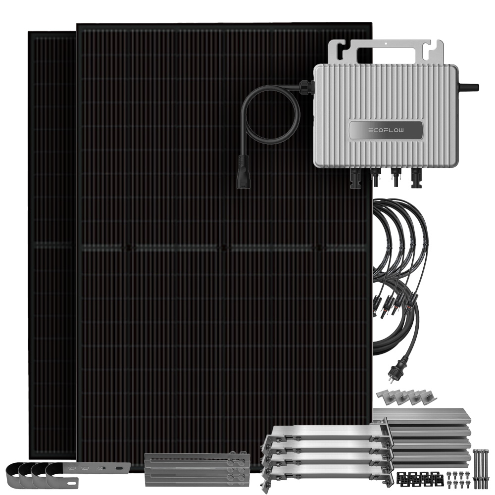 EcoFlow STREAM 900Wp 800W Balkonkraftwerk bifazial Balkongeländer
