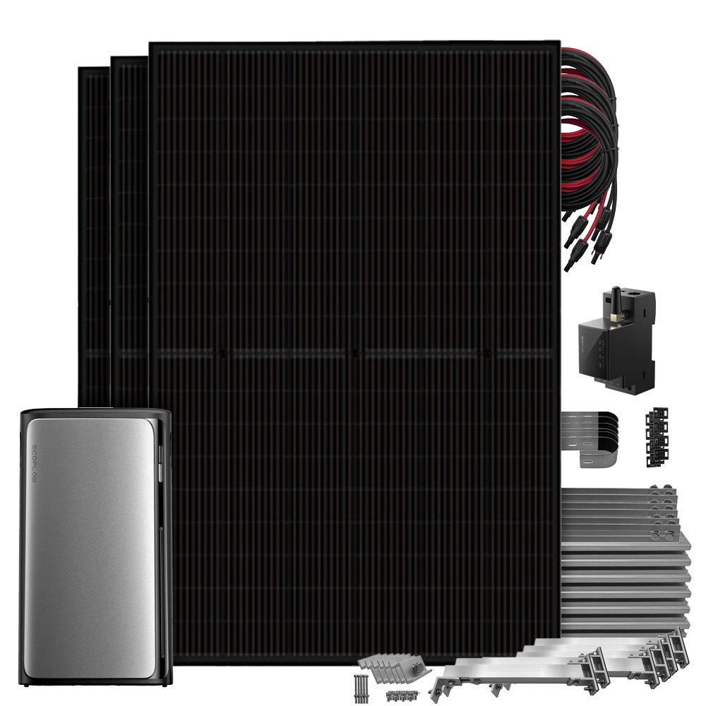 EcoFlow STREAM Pro 1350W 1,92kWh All-in-One Balkonkraftwerk mit Smart Meter Balkongeländer