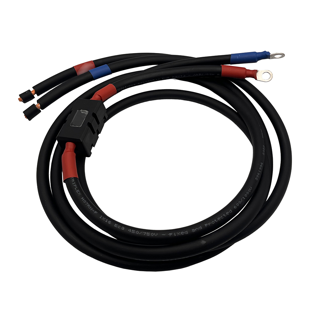 1,5m 25mm² Batteriekabel mit MIDI-Sicherungshalter Schraubklemmenanschluss auf M8