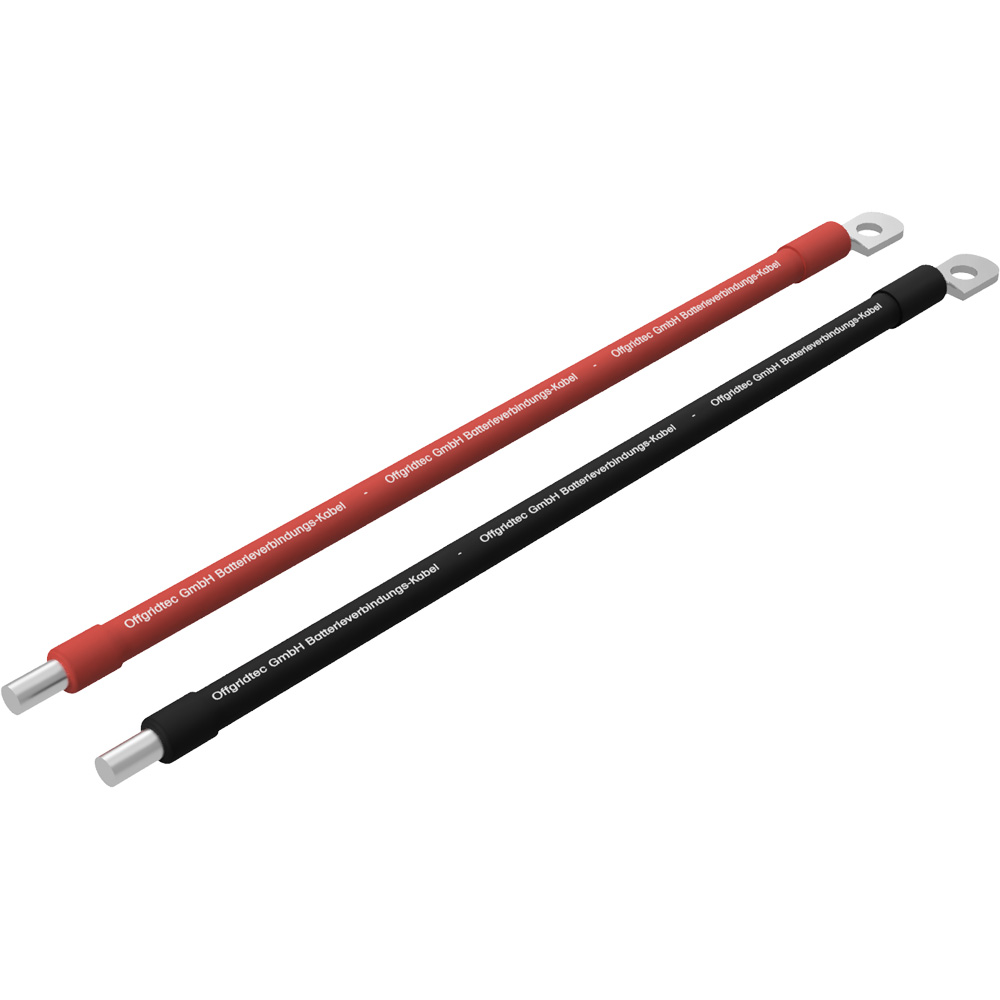 Wattschmiede® 1m Batteriekabel 50mm² M8 Terminal zu Schraubklemmenanschluss