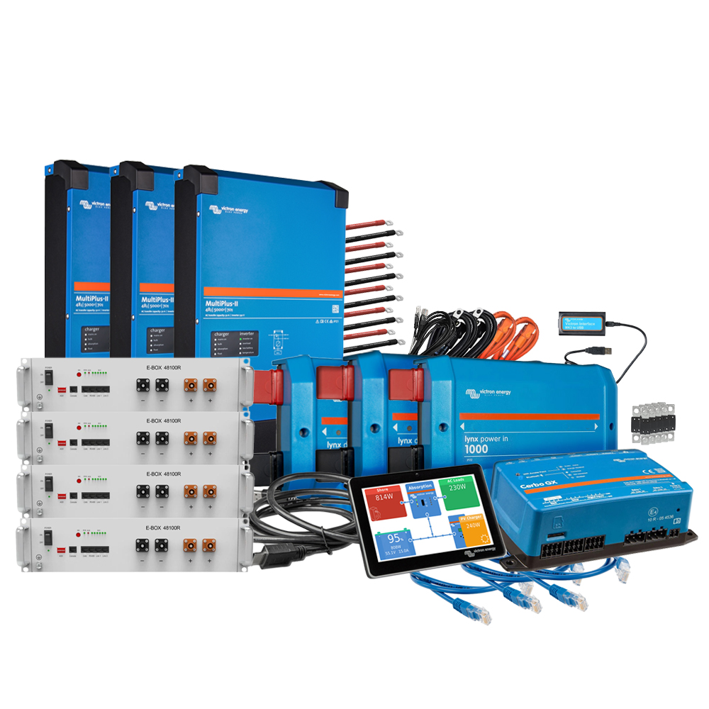 Wattschmiede Backup-Kit Nachrüstsatz 20,5kWh mit Pytes 48100R-TE+ Akku Victron MultiPlus-II 48/5000 3-phasig