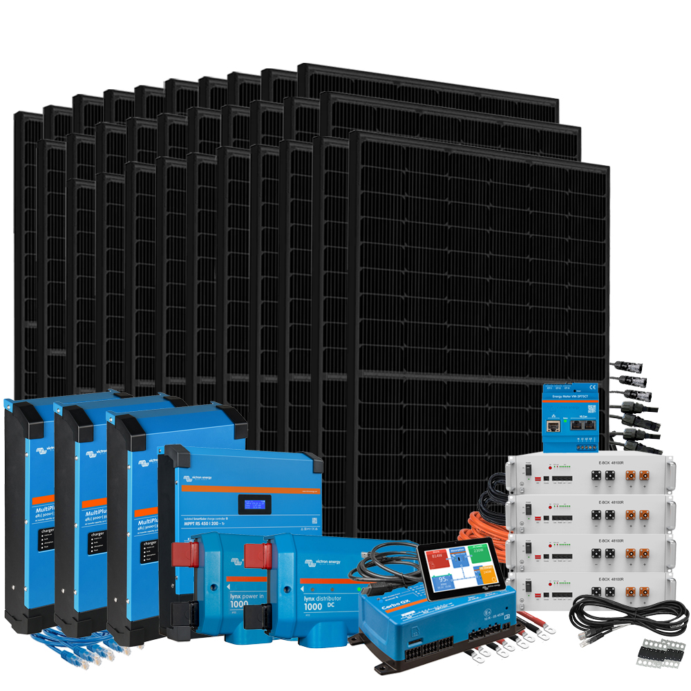 Wattschmiede HomePremium M USV Solaranlage 13500Wp E-Box 48100R-TE+ 20,5KWh 3-phasig mit Stromzähler