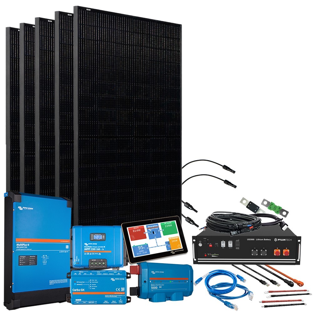Wattschmiede® HomePremium S USV Solaranlage 2250Wp 3,5kWh LiFePo4 Speicher 1-phasig
