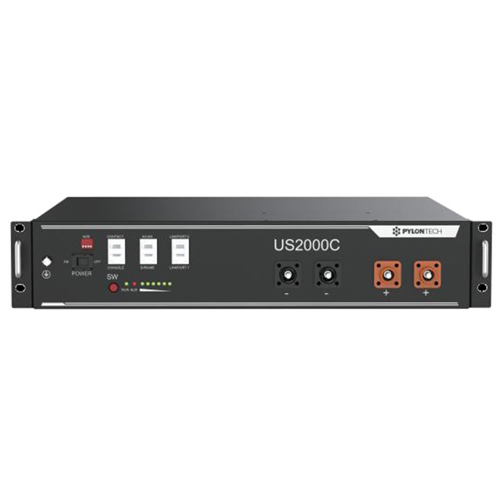 Pylontech 3x US2000C LiFePO4 Batterie7,2kWh mit Wechselrichter-Anschlusskabelset